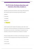 NU372 EAQ&colon; Perfusion Questions and  Answers &vert; New One &vert; Grade A&plus;