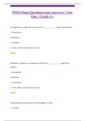 POM Final Questions and Answers &vert; New One &vert; Grade A&plus;