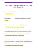 POM Exam 2 Questions and Answers &vert; New One &vert; Grade A&plus;