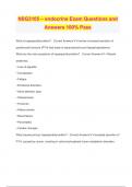 NSG 3105 Exam Bundle with Complete Solutions 