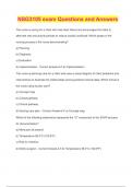 NSG3105 exam Questions and Answers