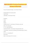 NSG3105 MT&num;1 Practice Questions and Answers 100&percnt; Pass