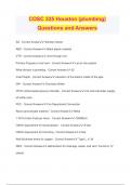 COSC 325 Houston &lpar;plumbing&rpar; Questions and Answers