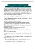 SDI Open Water Exam&sol;106 Complete Questions and answers