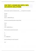 C20 TEST 4 EXAM 2024 WITH 100&percnt; ACCURATE SOLUTIONS
