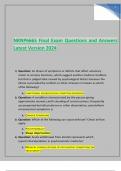 NRNP6665 Final Exam Questions and Answers Latest V