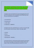 REAL ESTATE NATIONAL EXAM TEST Questions with 100&percnt; complete Answers Latest Updates 2024