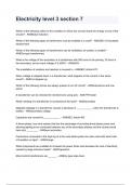Electricity level 3 section 7 questions and answers A&plus; grade assured 2024&sol;2025