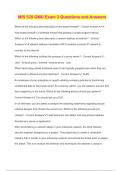 MIS 320 GMU Exam 3 Questions and Answers
