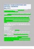 EWS2601 EXAM QUESTIONS AND FAITHFUL ANSWERS                                                      May 2013&period;