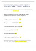BICSI TECHNICIAN EXAM LATEST QUESTIONS WITH 100&percnt; CORRECT ANSWERS  2024 UPDATE