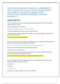 ATI CAPSTONE MEDICAL SURGICAL ASSESSMENT 1  AND 2 LATEST 2024 ACTUAL EXAM 140 QUESTIONS  AND CORRECT DETAILED ANSWERS WITH  RATIONALES &lpar;VERIFIED ANSWERS&rpar; &vert;ALREADY  GRADED A&plus; 