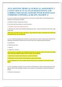 ATI CAPSTONE MEDICAL SURGICAL ASSESSMENT 1  LATEST 2024 ACTUAL EXAM 60 QUESTIONS AND  CORRECT DETAILED ANSWERS WITH RATIONALES  &lpar;VERIFIED ANSWERS&rpar; &vert;ALREADY GRADED A&plus;
