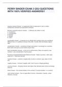PERRY BINDER EXAM 2 GSU QUESTIONS WITH 100&percnt; VERIFIED ANSWERS&excl;&excl;