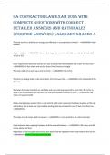CA CONTRACTOR LAW EXAM 2024 WITH  COMPLETE QUESTIONS WITH CORRECT  DETAILED ANSWERS AND RATIONALES  &lpar;VERIFIED ANSWERS&rpar; &vert;ALREADY GRADED A&plus;  