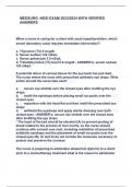 MEDSURG -HESI EXAM 2023&sol;2024 WITH VERIFIED ANSWERS 
