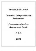 &lpar;WOCNCB&rpar; CCCN-AP Domain 1 Comprehensive Assessment Comprehensive Pre - Assessment Guide 