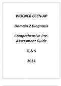 &lpar;WOCNCB&rpar; CCCN-AP Domain 2 Diagnosis Comprehensive Pre - Assessment Guide Q & S 2024