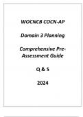 WOCNCB&rpar; COCN-AP Domain 3 Planning Comprehensive Pre - Assessment Guide Q & S 2024