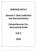 &lpar;WOCNCB&rpar; WTA-C Domain I Data Collection & Documentation Comprehensive Pre - Assessment