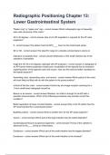 Radiographic Positioning Chapter 13&lowbar; Lower Gastrointestinal System
