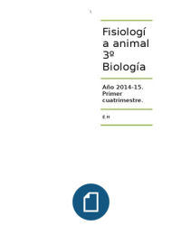 Fisiología animal (2014-15) Primer cuatrimestre.