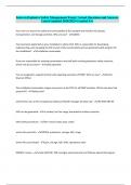 Intro to Explosive Safety Management Exam &vert; Actual Questions and Answers Latest Updated 2024&sol;2025 &lpar;Graded A&plus;&rpar;