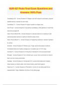 NUR 427 Peds Final Exam Questions and Answers 100&percnt; Pass