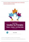 Byrd & Chen&rsquo;s Canadian Tax Principles&comma; 2023-2024&comma; Volume 1&comma; 1st edition Gary Donell Clarence Byrd Ida Chen Test bank