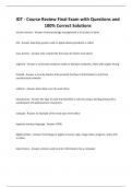 IDT - Course Review Final Exam with Questions and 100&percnt; Correct Solutions