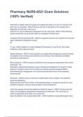Pharmacy NURS-6521 Exam Solutions &lpar;100&percnt; Verified&rpar;