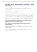NASM Practice Test Questions & Answers 100&percnt; Accurate
