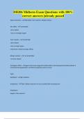 DH206 Midterm Exam Questions with 100&percnt; correct answers &vert;already passed
