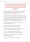 WEST COAST EMT BLOCK 5 LATEST EXAM 2024&vert; 150&plus; ACTUAL EXAM QUESTIONS AND CORRECT DETAILED CORRECT SOLUTIONSS&vert; ALREADY GRADED A&plus;