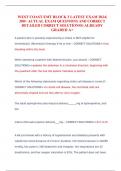 WEST COAST EMT BLOCK 3 LATEST EXAM 2024&vert; 200&plus; ACTUAL EXAM QUESTIONS AND CORRECT DETAILED CORRECT SOLUTIONSS&vert; ALREADY GRADED A&plus;