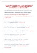 WEST COAST EMT BLOCK 1 LATEST EXAM 2024&vert; 400 ACTUAL EXAM QUESTIONS AND CORRECT SOLUTIONS&vert; ALREADY GRADED A&plus;