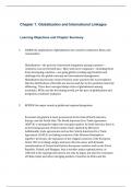 Official&copy; Solutions Manual to Accompany International Management Culture&comma; Strategy&comma; and Behavior&comma;Luthans&comma;9e