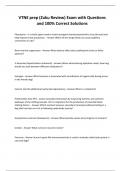 VTNE prep &lpar;Zuku Review&rpar; Exam with Questions and 100&percnt; Correct Solutions