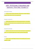 AEC 3133 Exam 1 Questions and  Answers &vert; New One &vert; Grade A&plus;