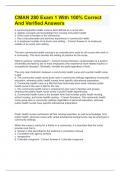 CMAN 280 Exam 1 With 100&percnt; Correct And Verified Answers