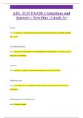AEC 3133 EXAM 1 Questions and  Answers &vert; New One &vert; Grade A&plus;