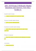 AEC 3133 Exam 2 McKenzie Maples Questions and Answers &vert; New One &vert;  Grade A&plus;