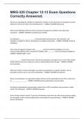 MNG-325 Chapter 12-13 Exam Questions Correctly Answered&period;