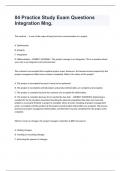04 Practice Study Exam Questions Integration Mng&period;