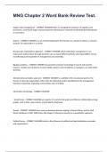 MNG Chapter 2 Word Bank Review Test&period;