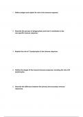 AQA A-Level Biology Immunity STRETCH Worksheet