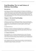 Food Branding&colon; The Art and Science of Delicious Storytelling