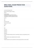 MNG FINAL EXAM PREDICTION QUESTIONS&period;