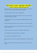 SIE Mastery Exam 1 Questions with 100&percnt; correct answers &vert;already passed