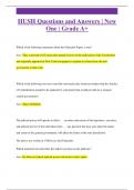 HUSH Questions and Answers &vert; New  One &vert; Grade A&plus;